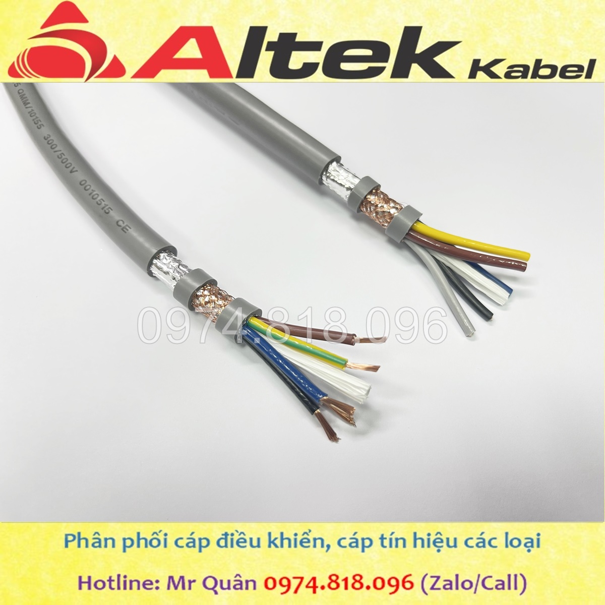 Dây cáp điện 5 lõi, cáp tín hiệu 5 lõi Altek Kabel