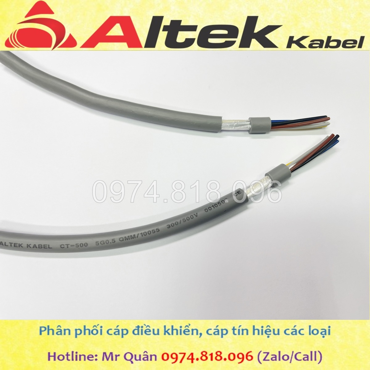 Dây cáp điện 5 lõi, cáp tín hiệu 5 lõi Altek Kabel