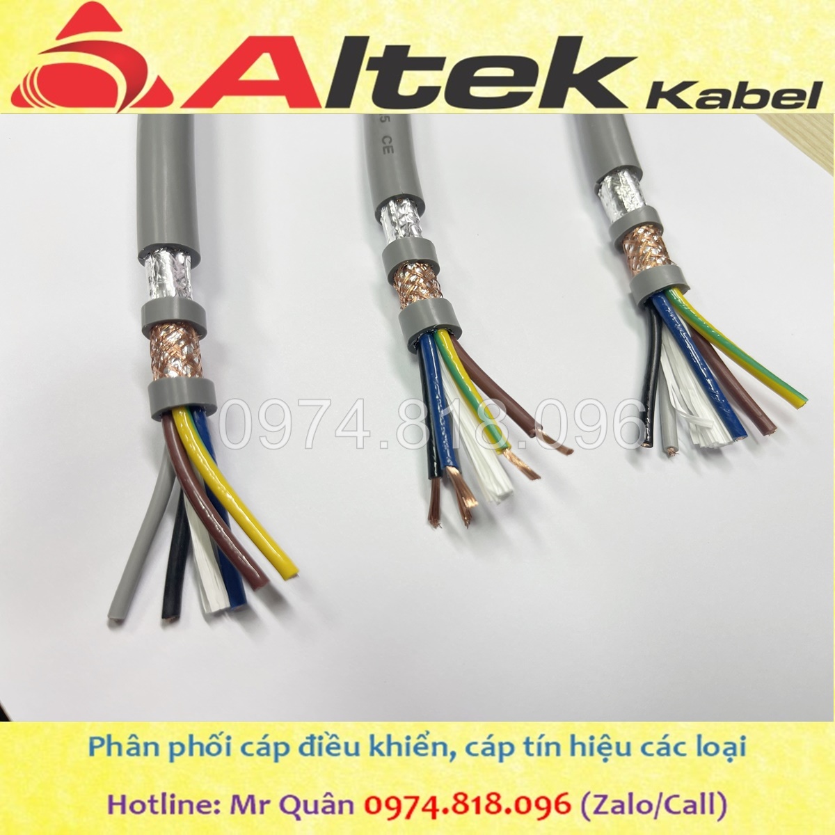 Dây cáp điện 5 lõi, cáp tín hiệu 5 lõi Altek Kabel