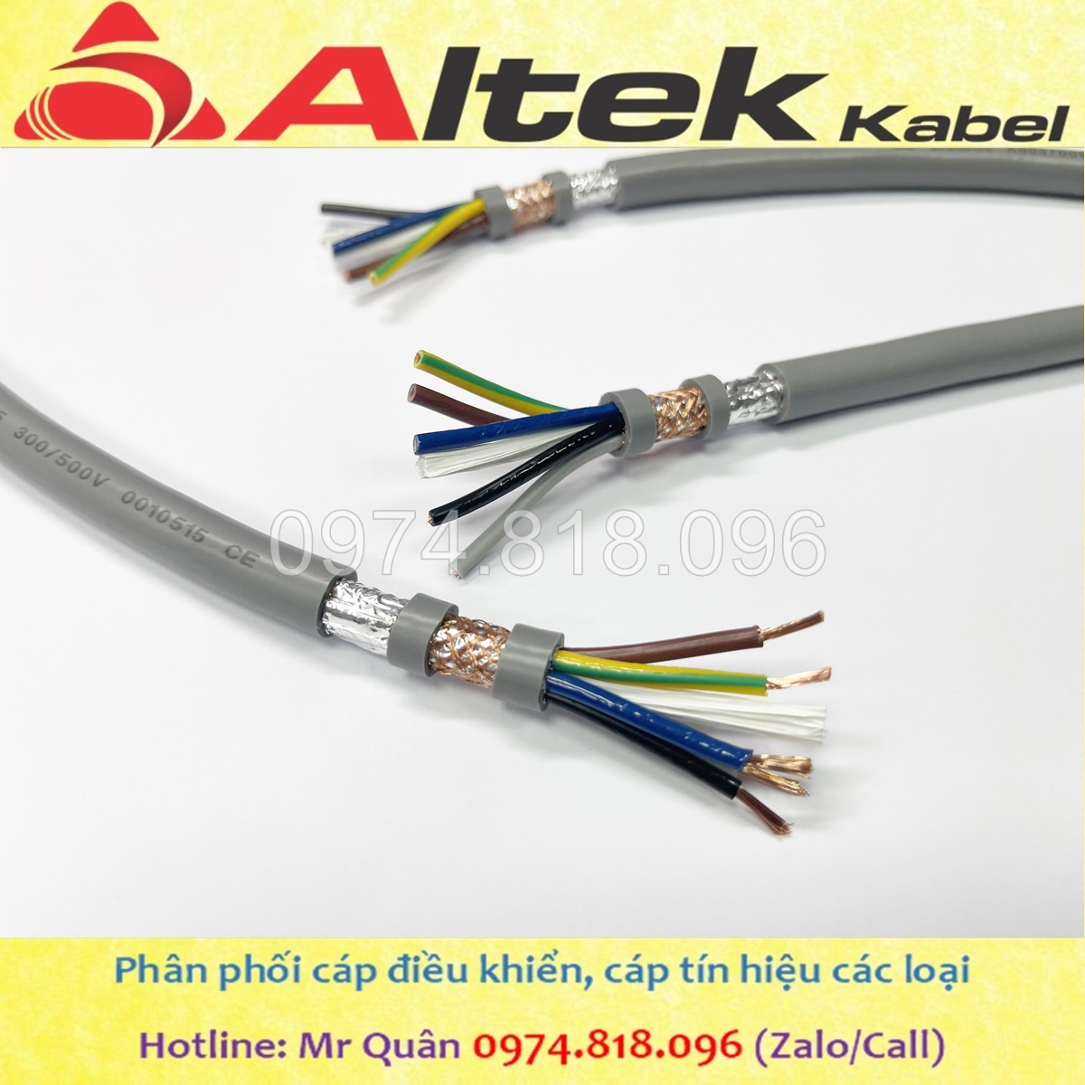 Dây cáp điện 5 lõi, cáp tín hiệu 5 lõi Altek Kabel