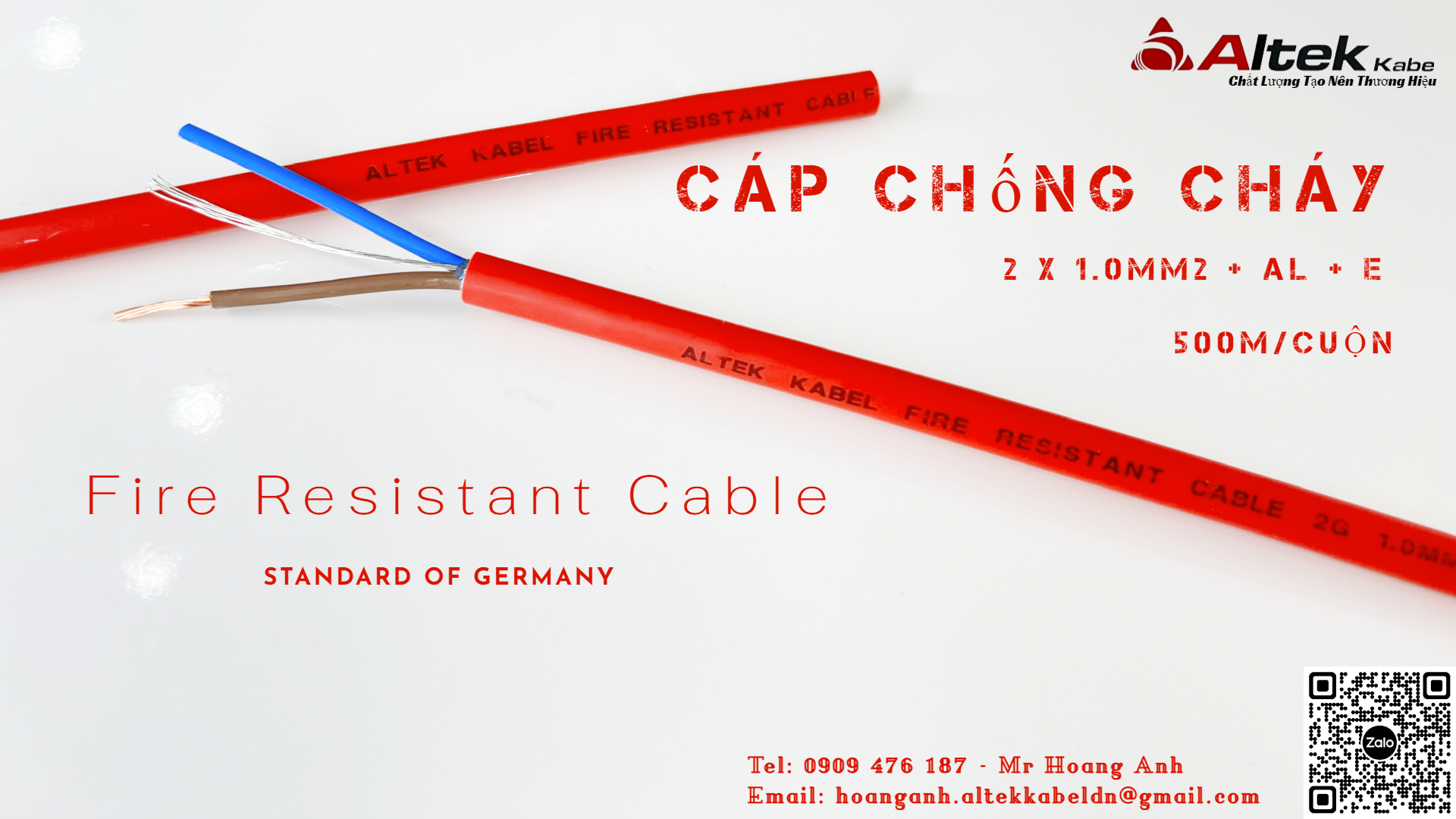 Cáp Chống Cháy Altek Kabel - Hệ thống Phân Phối độc quyền tại Việt Nam