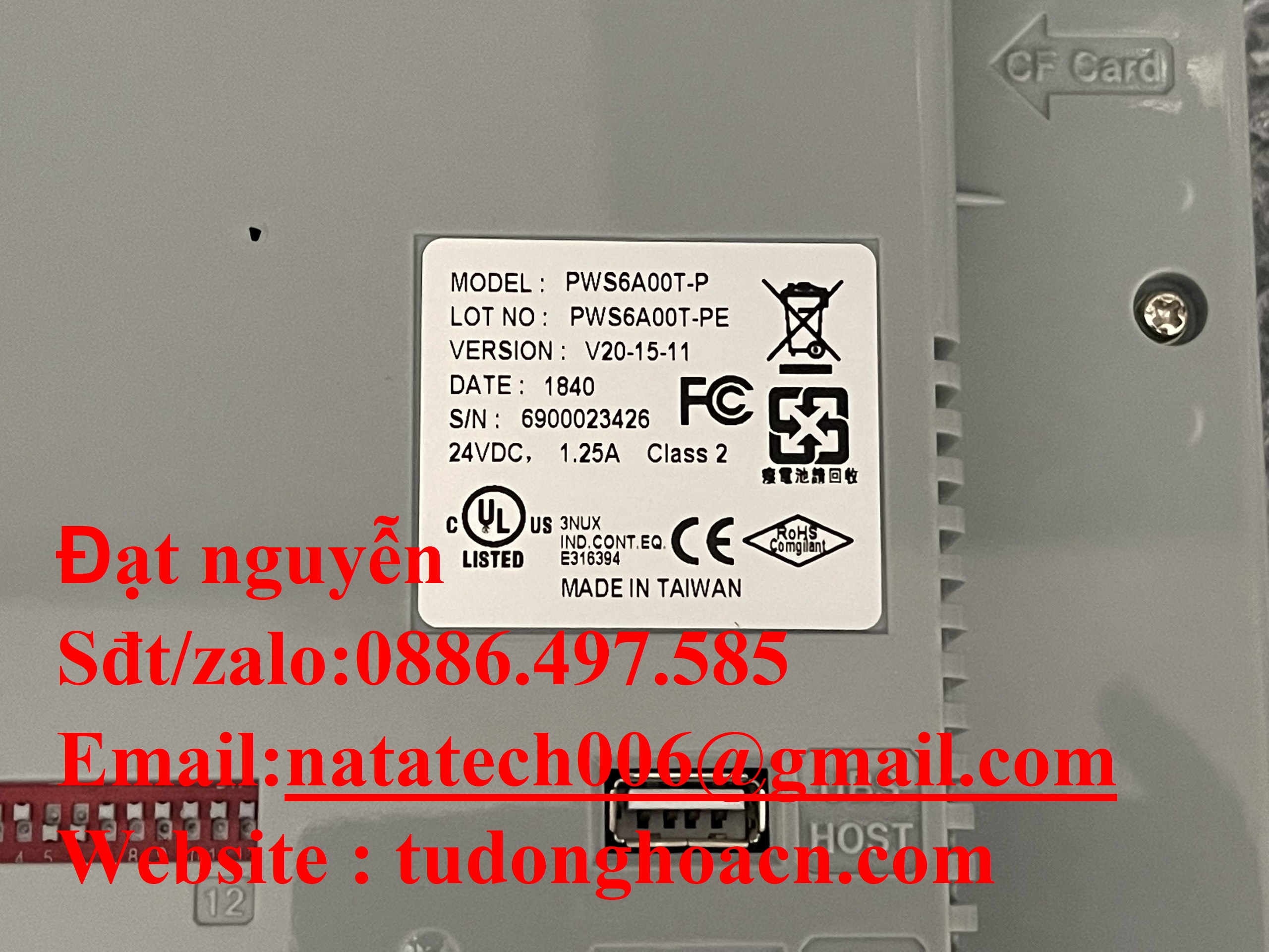 PWS6A00T-P bộ màn hình công nghiệp HMI chính hãng Hitech