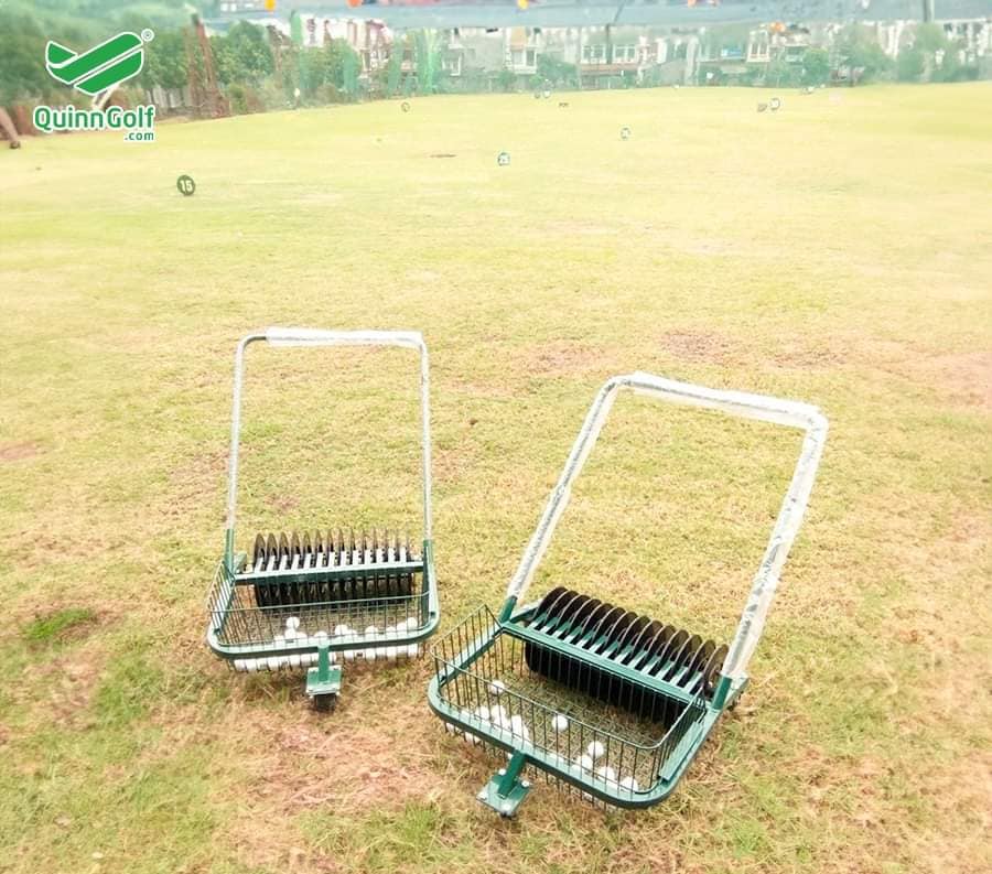 Xe nhặt bóng đẩy tay - giải pháp tiết kiệm và hiệu quả cho sân golf