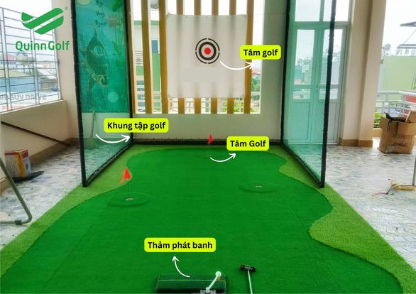 Thỏa đam mê chơi Golf cùng sân Golf mini tại nhà