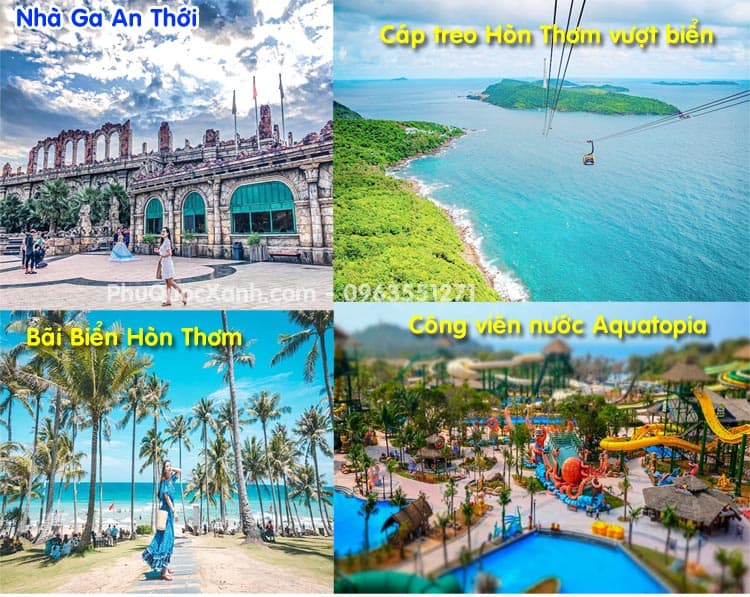 TOUR PHÚ QUỐC 3N3Đ TẶNG VÉ CÁP TREO 2 CHBUFFET CHIỀU VÀ TẠI HÒN THƠM