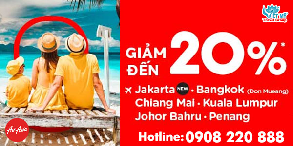 AirAsia ưu đãi  vé máy bay đi Thái Lan và Malaysia chỉ từ 1.158.000đ