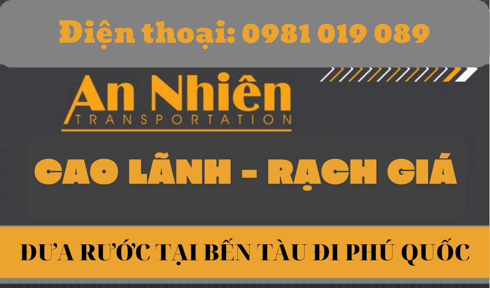 Xe An Nhiên Cao Lãnh-Rạch Giá 0981019089