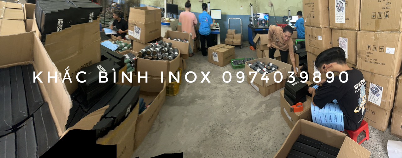 NHẬN GIA CÔNG KHẮC CHỮ TRÊN BÌNH GIỮ NHIỆT INOX