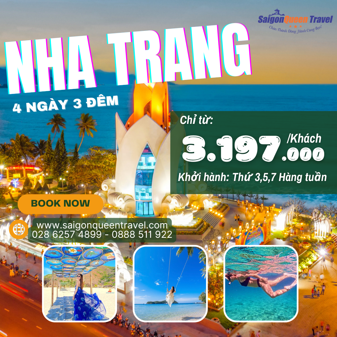 Du lịch Nha Trang giá rẻ dịch vụ chất lượng khởi hành hàng tuần