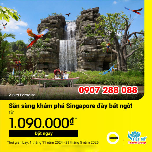 FlyScoot ưu đãi vé máy bay đi Singapore chỉ từ 990K