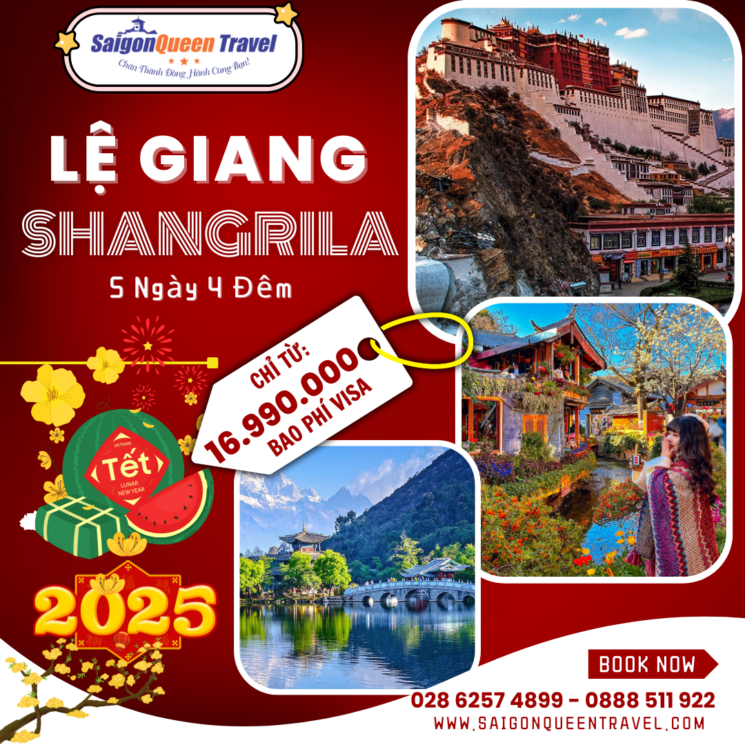 Chùm tour tết 2025: Du lịch Trung Quốc Shangrila dệp tuyệt hảo vào xua