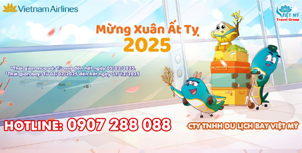 Vietnam Airlines ưu đãi hái lộc đầu năm 2025