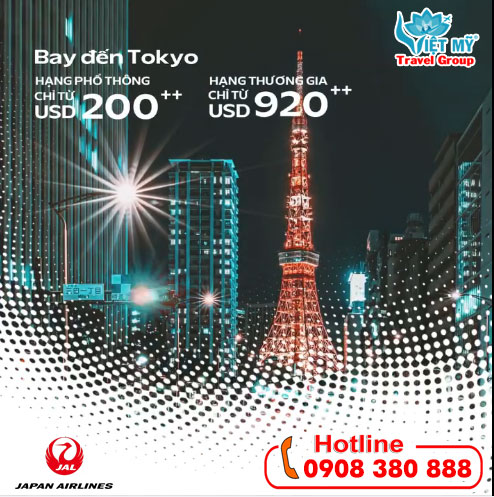 Japan Airlines ưu đãi vé máy bay đi Nhật chỉ từ 200USD