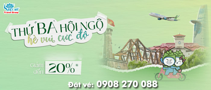 Bambô Airways ưu đãi vé máy bay thứ 3 Hội ngộ
