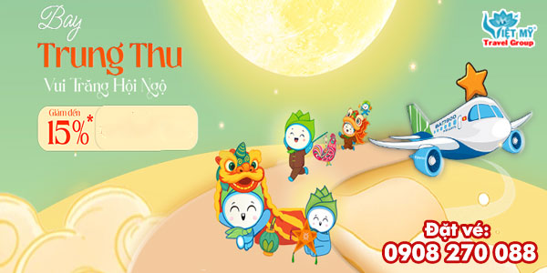 Bamboo Airways ưu đãi vé máy bay Vui Trung Thu