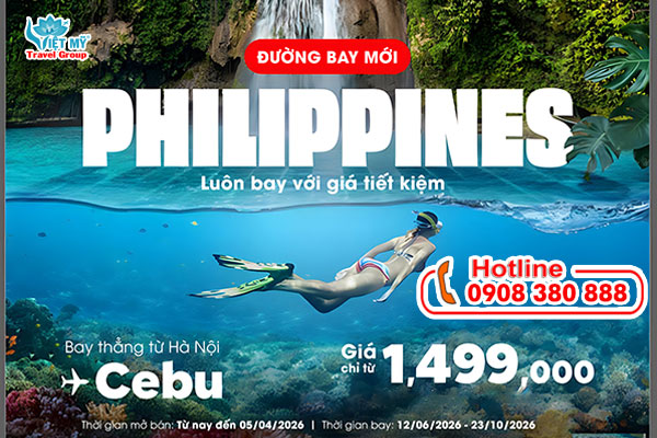AirAsia mở đường bay mới Hà Nội - Cebu giá rẻ