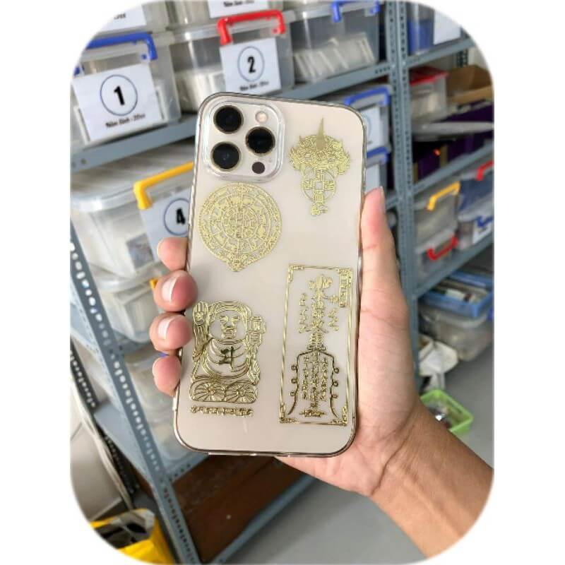 Cách dán linh phù trên điện thoại