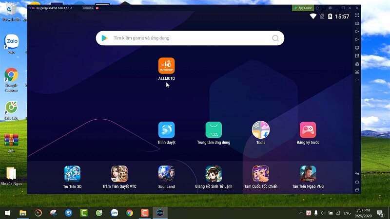 Phần mềm Allmoto có thể cài đặt trên máy tính hay laptop