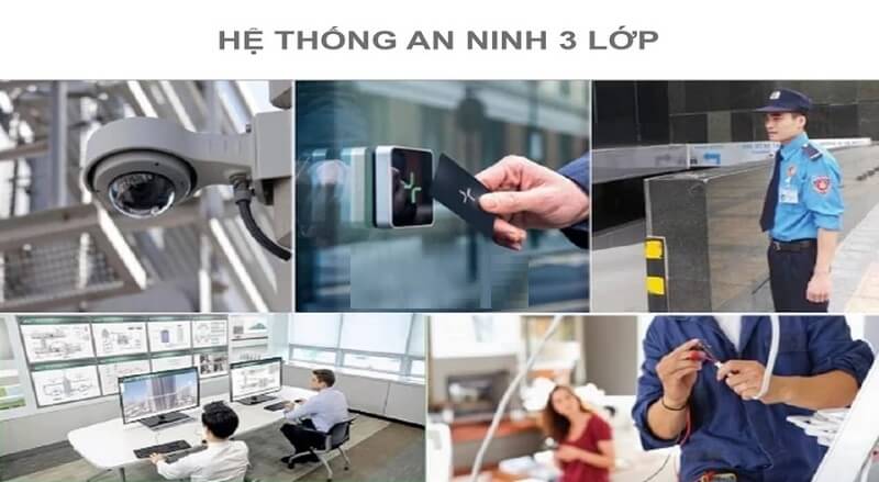 An ninh tại các block căn hộ được đảm bảo tuyệt đối