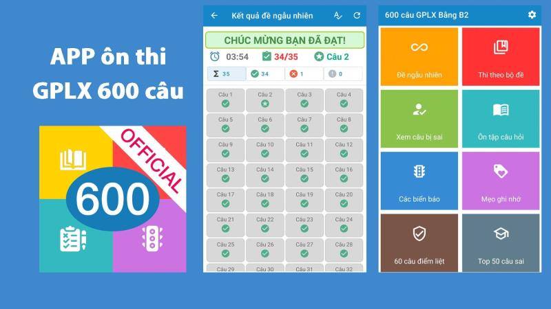 Học bằng lái xe máy cùng app Ôn thi GPLX 600 câu hỏi