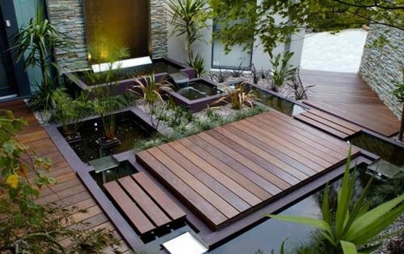 Sân vườn cần được bài trí theo một phong cách thống nhất