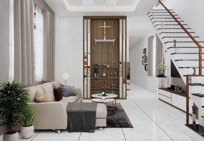  Không bố trí bàn thờ gần bếp và nhà vệ sinh