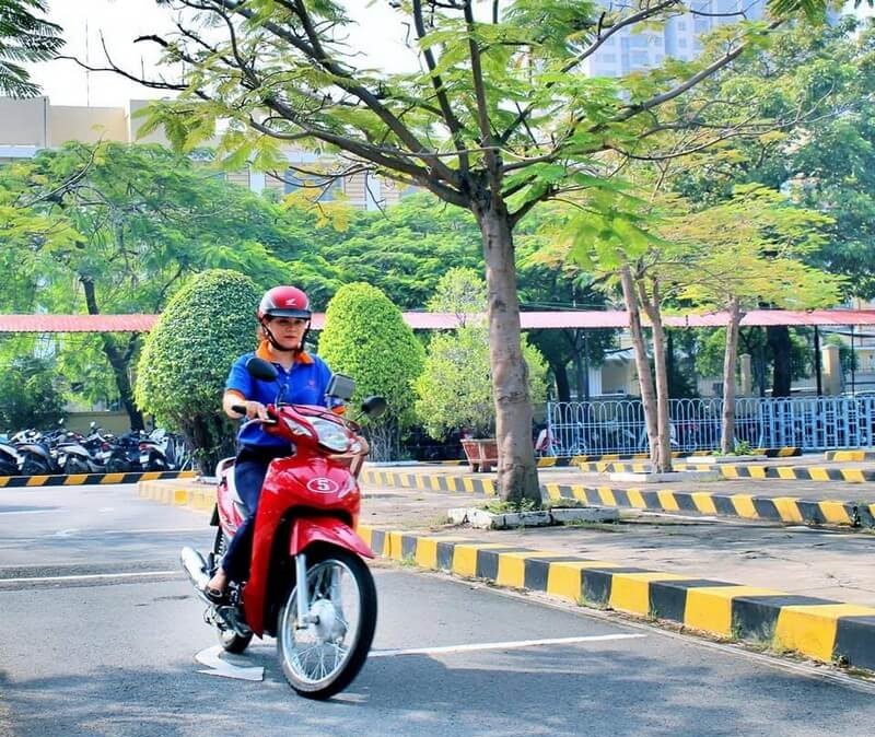Phần thi thực hành bằng lái xe máy