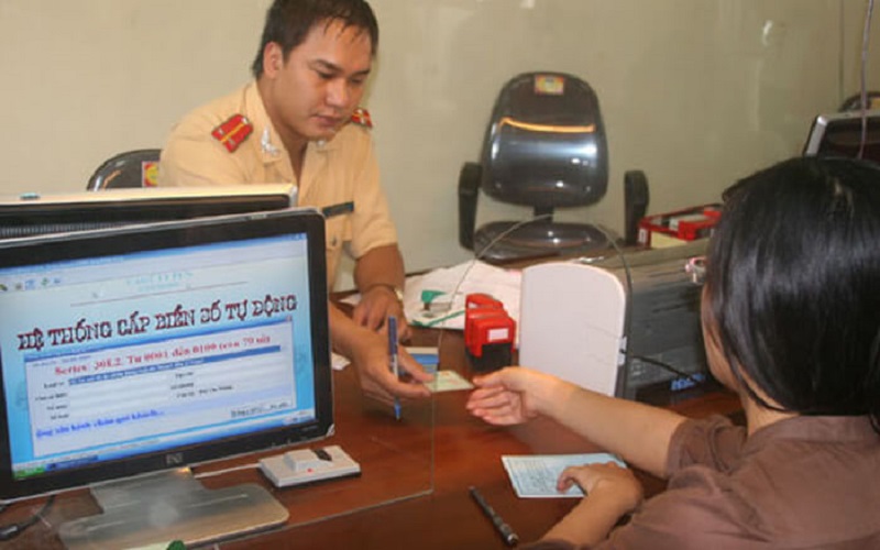 Trình tự xin cấp đăng ký biển số xe 