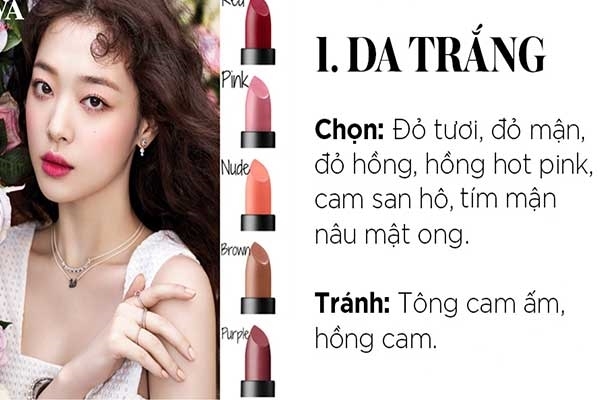 bí quyết chọn son môi