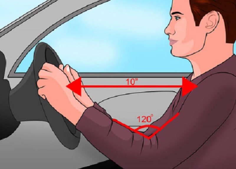 Cách cầm vô lăng dành cho người lái xe