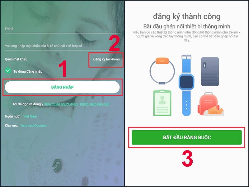 Dùng ứng dụng SeTracker2