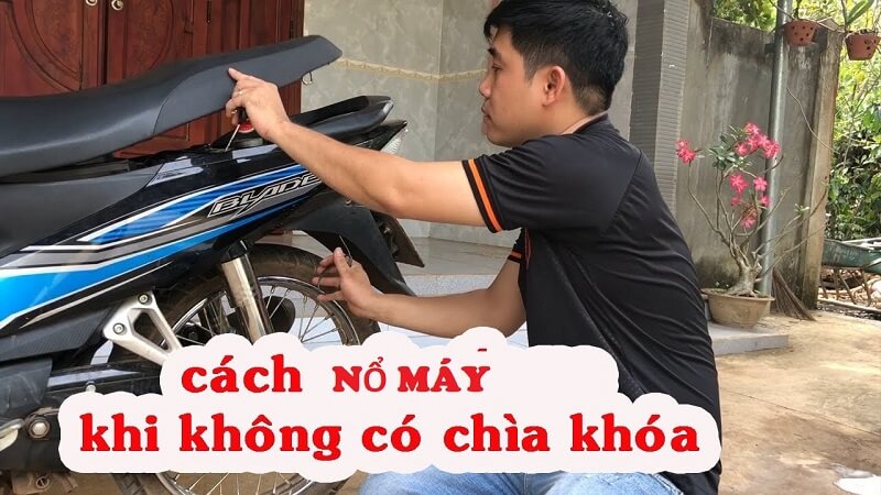 Nhờ thợ sửa xe khắc phục nổ máy khi xe bị mất chìa