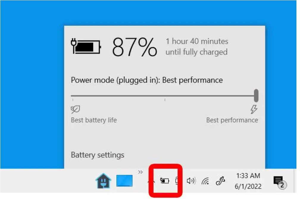 Tắt chế độ tiết kiệm điện nhanh chóng 