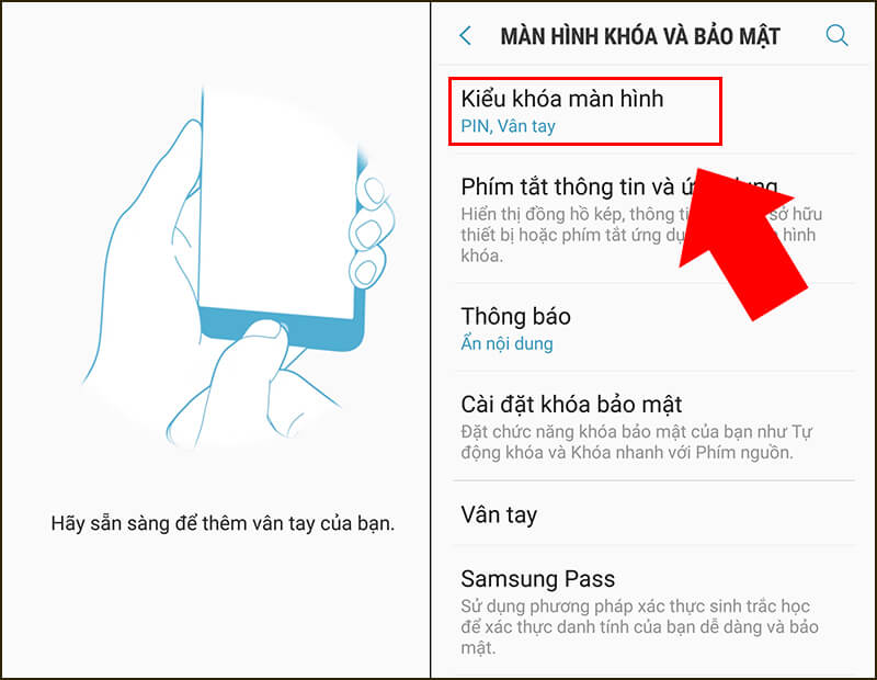 Cách thêm chế độ bảo mật