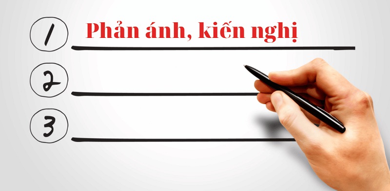 Hình thức kiến nghị bằng điện thoại