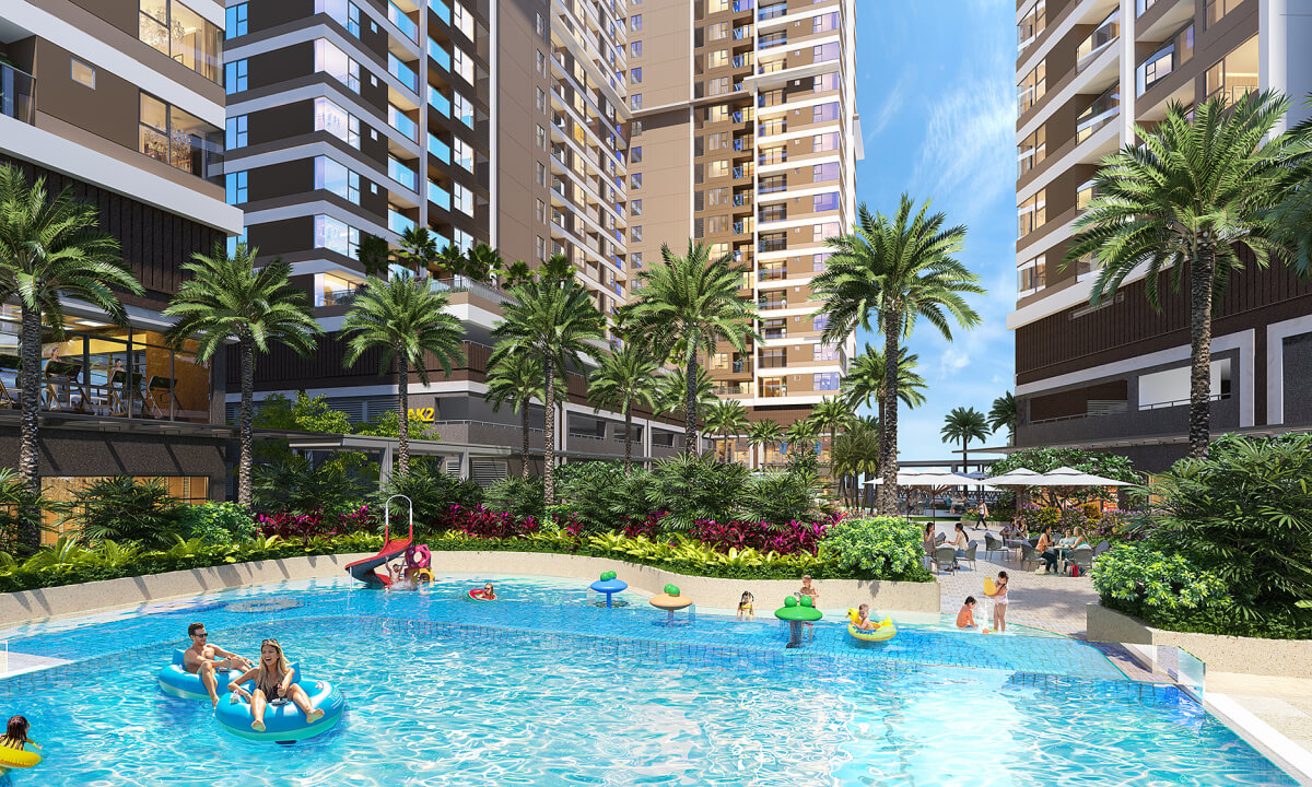 View nhìn từ những căn hộ biệt lập rất đẹp