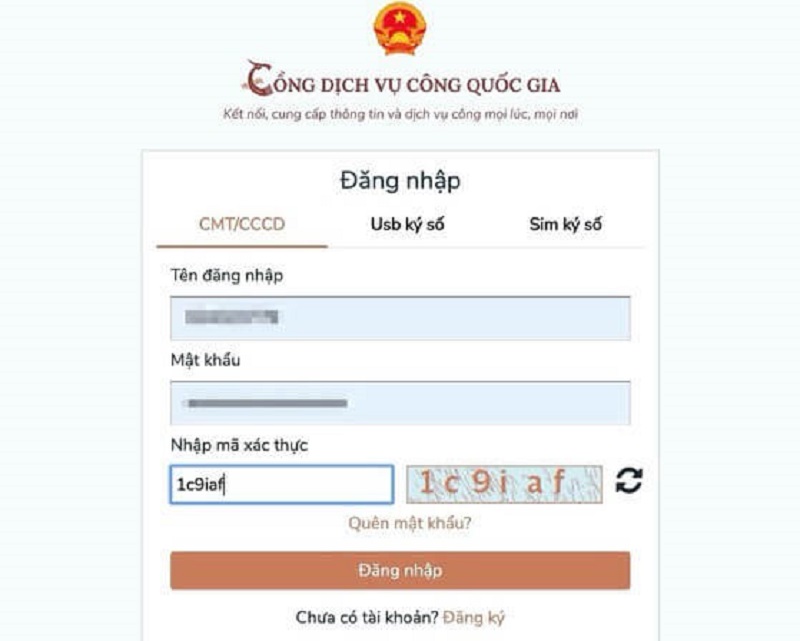 Sử dụng cổng dịch vụ công quốc gia