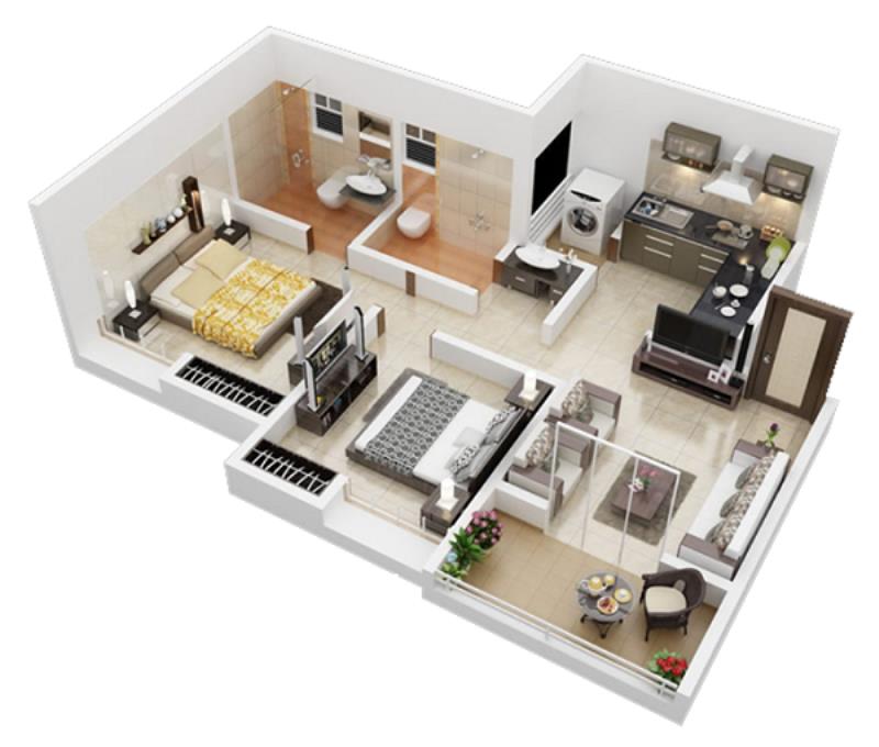 Hướng dẫn gia chủ cách chia phòng phụ trong nhà vuông phù hợp nhất