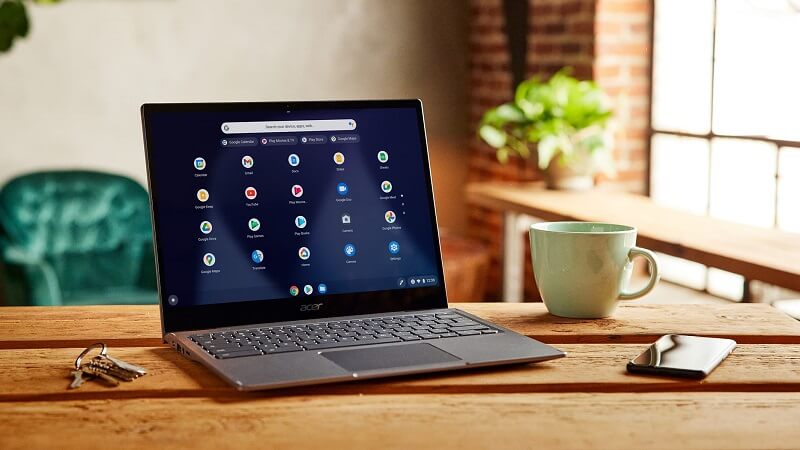 Máy tính Chromebook chạy hệ điều hành Chrome OS rất mượt mà