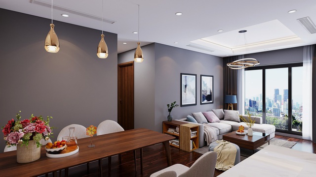 Sơn tường bằng tông màu lạnh