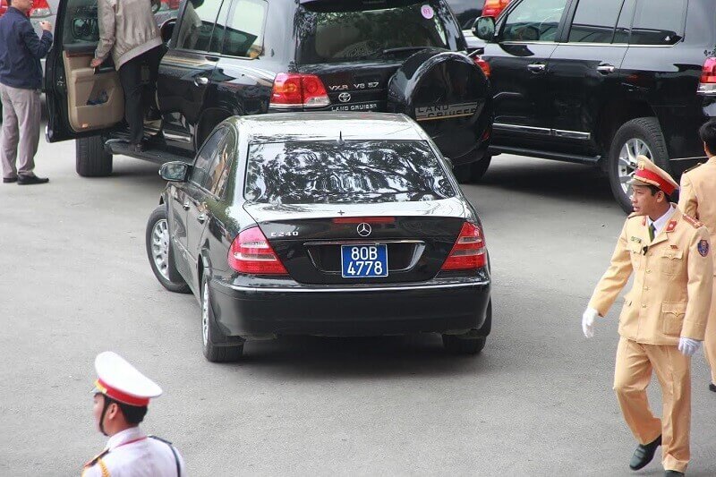 Những cơ quan được đi xe biển xanh