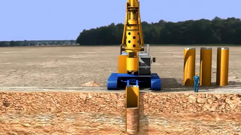 Khoan cọc nhồi trên đá cứng