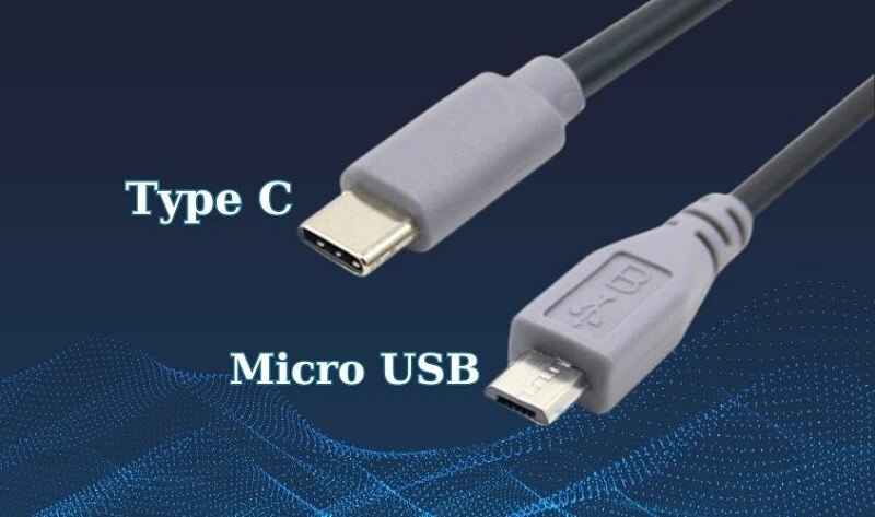 Cổng Micro USB kèm theo USB type C