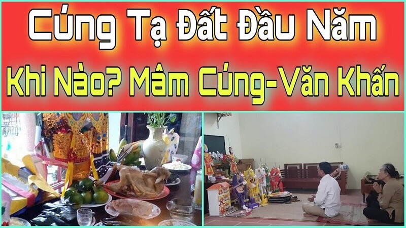 Cúng tạ đất dịp đầu năm