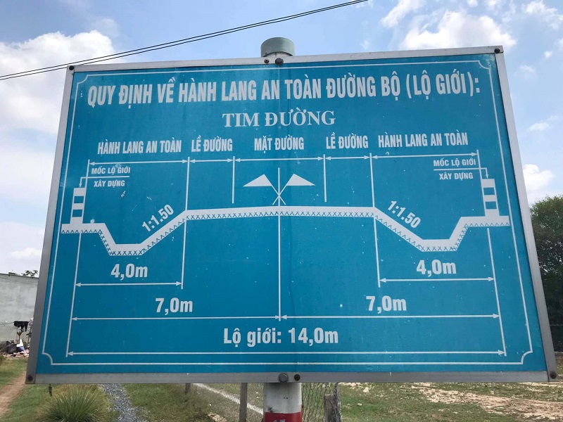 Các xác định đất lộ giới thực tế