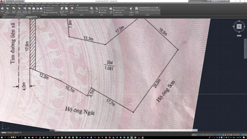 Phác thảo biểu đồ để đo đạc đất đai cần tính toán diện tích