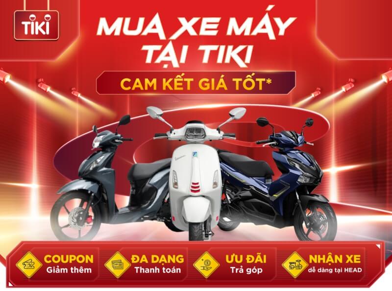 Xe máy trên Tiki có mức giá rẻ