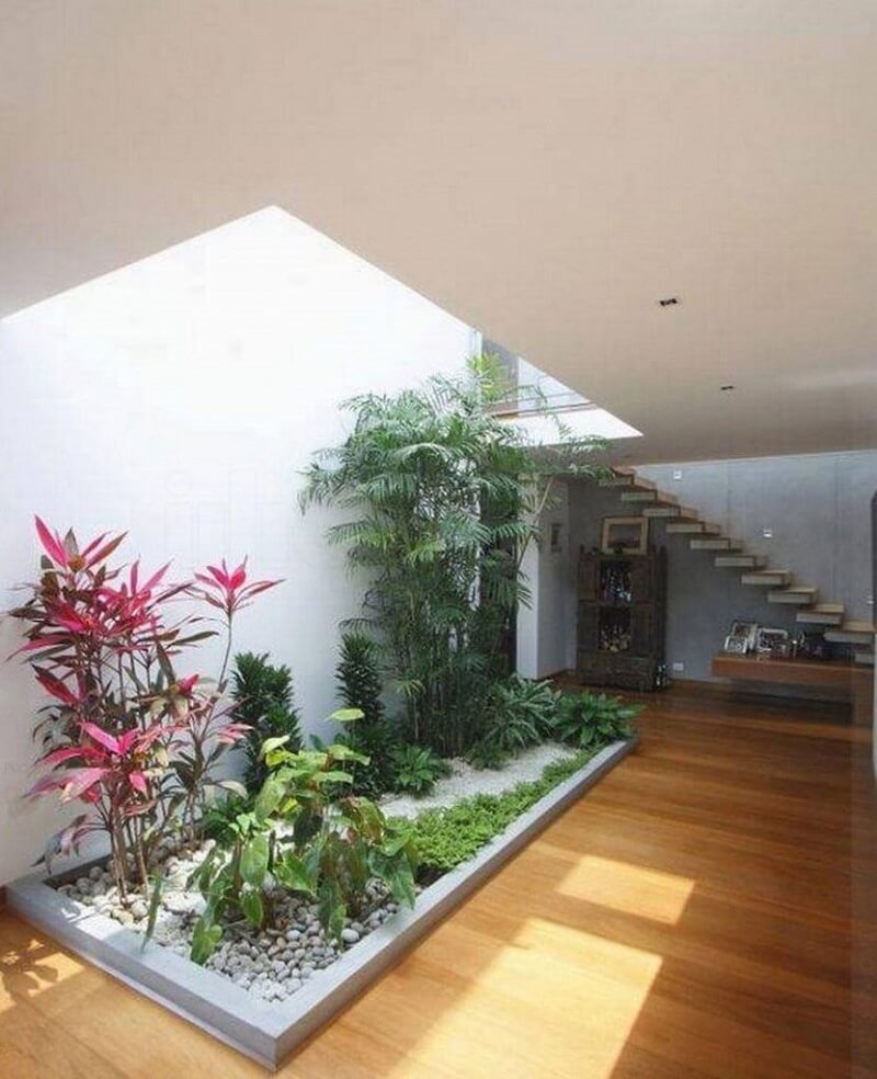 Giếng trời giúp ngôi nhà có thêm ánh sáng tự nhiên