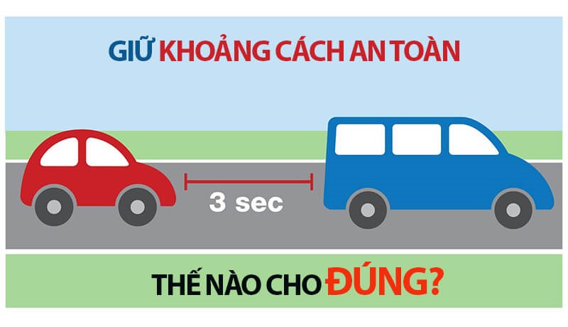 Giữ khoảng cách các xe