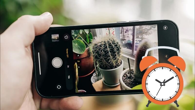 Khi chụp ảnh nên chọn chế độ hẹn giờ